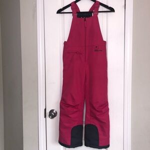 Arctix Kids Insulated Ski Bib Size XS Snow Pants Overalls 5K Youth Pink